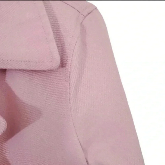 NWT! J.Crew Pale Pink Heavy Cotton Pea Coat. Size 10 - Picture 12 of 12